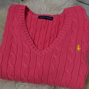 3/$25 V-Neck Pink Ralph Lauren Sweater